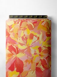 Bloom flower style with red,yellow colors