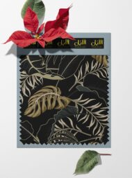 Leaf nature style with black,brown colors - Image 6