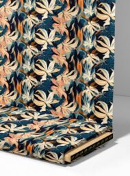 Leaf flower style with blue,orange colors - Image 4