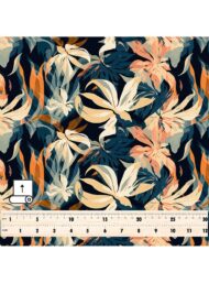 Leaf flower style with blue,orange colors - Image 5