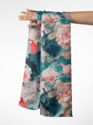 Bloom flower style with pink,green colors - Image 3