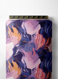 Bloom flower style with pink,purple colors