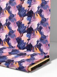 Bloom flower style with pink,purple colors - Image 4