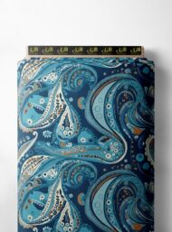 Wave others style with blue,white colors