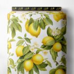 Lemon flower style with yellow,green colors