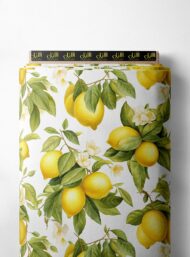 Lemon flower style with yellow,green colors