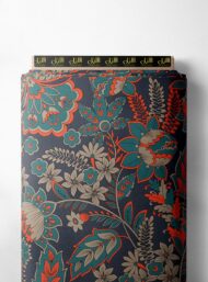 Leaf flower style with red,green colors