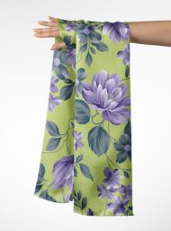 Petal flower style with purple,green colors - Image 3