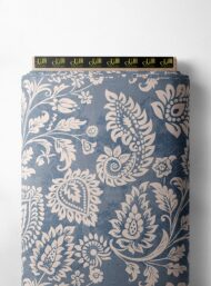 Leaf flower style with blue, white colors