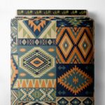 Pattern others style with brown,blue colors