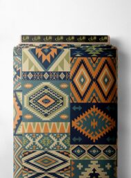 Pattern others style with brown,blue colors