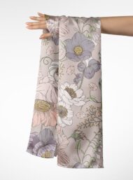 Bloom flower style with purple,white colors - Image 3