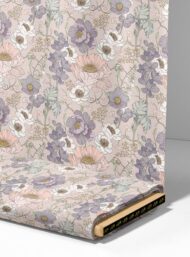 Bloom flower style with purple,white colors - Image 4