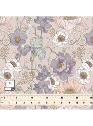 Bloom flower style with purple,white colors - Image 5