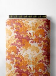 Leaf flower style with red,orange colors