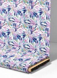 Bloom flower style with purple,blue colors - Image 4