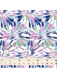 Bloom flower style with purple,blue colors - Image 5