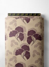 Leaf flower style with purple, brown colors