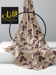 Leaf flower style with purple, brown colors - Image 2