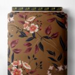 Petal flower style with brown,red colors