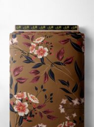 Petal flower style with brown,red colors