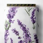 Bloom flower style with purple,green colors