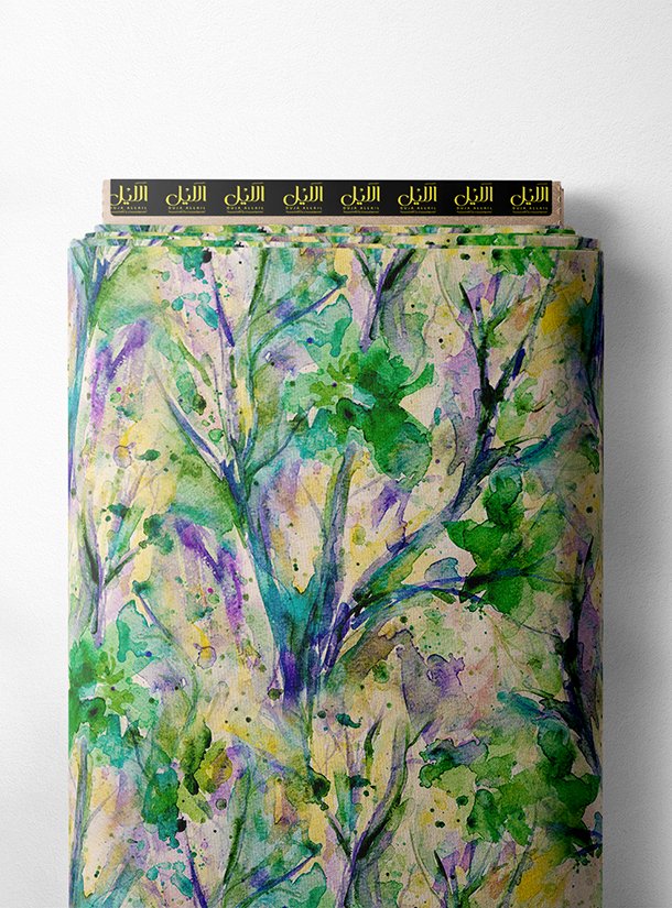 LAI02-0726_1-1.jpg Tree nature style with green,yellow colors - Image 1