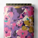 Bloom flower style with pink,purple colors