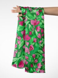 Leaf flower style with green,pink colors - Image 3