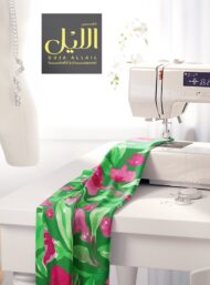 Leaf flower style with green,pink colors - Image 7