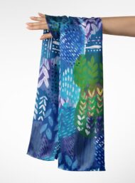 Leaf nature style with blue,green colors - Image 3