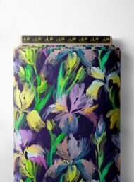 Petal flower style with purple,yellow colors