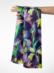 Petal flower style with purple,yellow colors - Image 3