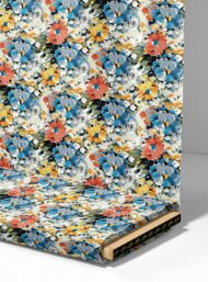 Bloom flower style with blue,yellow colors - Image 4