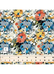 Bloom flower style with blue,yellow colors - Image 5