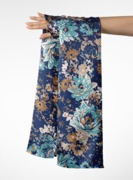 Bloom flower style with blue,white colors - Image 3