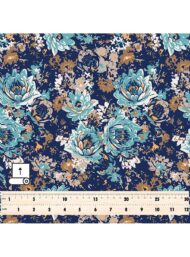 Bloom flower style with blue,white colors - Image 5