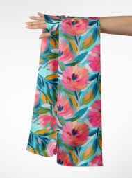 Petal flower style with pink,green colors - Image 3