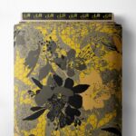 Petal flower style with black,yellow colors