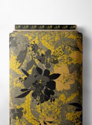 Petal flower style with black,yellow colors