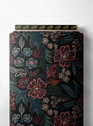 Leaf flower style with black,red colors