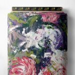 Petal flower style with pink,green colors