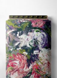 Petal flower style with pink,green colors