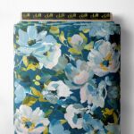 Petal flower style with blue,green colors