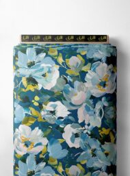 Petal flower style with blue,green colors