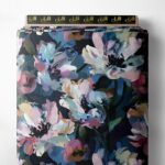 Bloom flower style with pink,blue colors