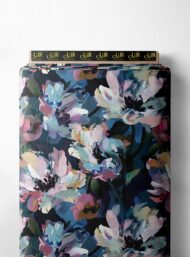 Bloom flower style with pink,blue colors