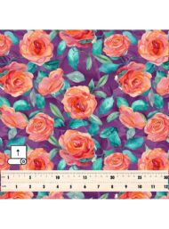 Rose flower style with pink,green colors - Image 5