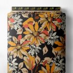 Petal flower style with orange,white colors