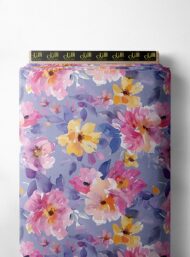 Bloom flower style with purple,pink colors